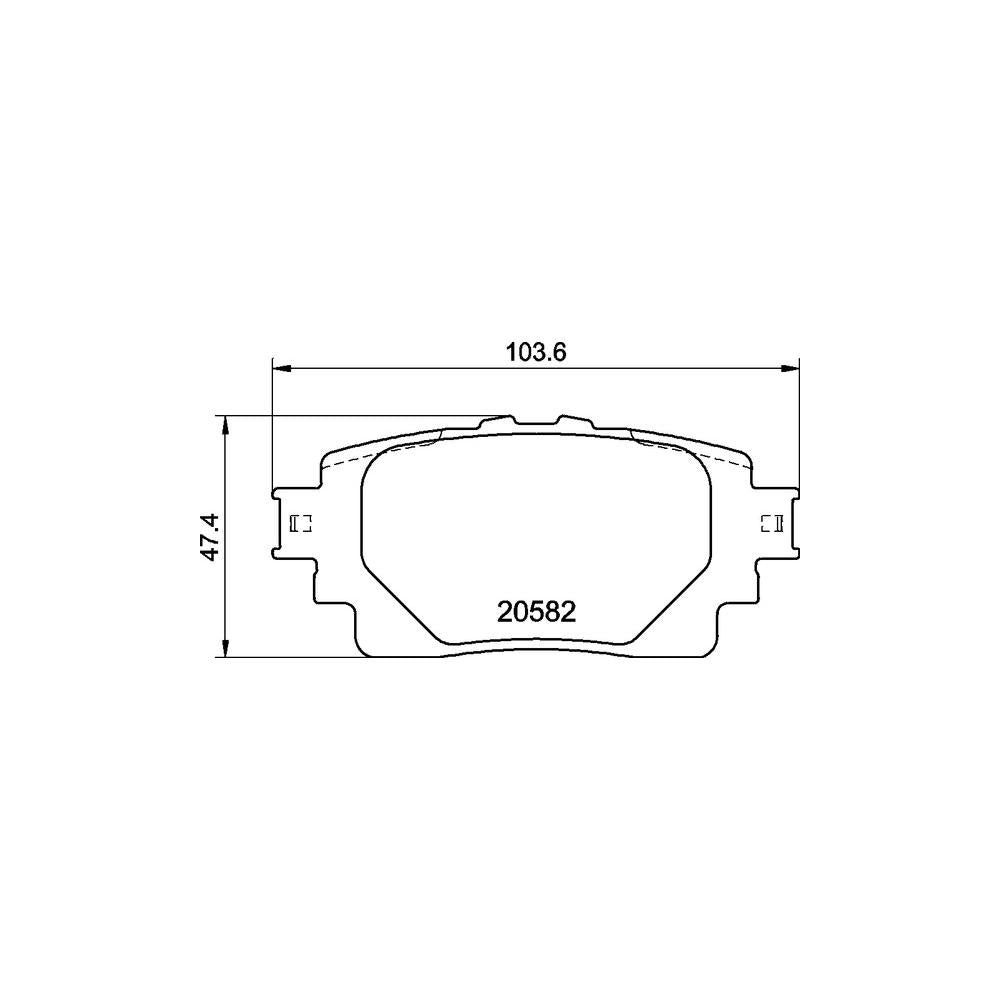 Set placute frana Brembo P 83 174