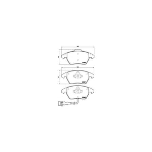 Set placute frana Brembo P 85 075