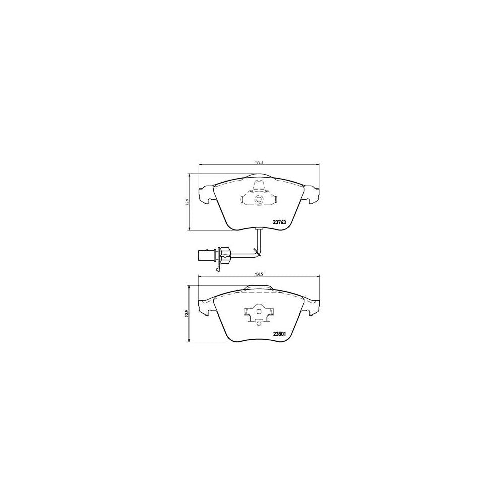 Set placute frana fata Brembo P 85 084