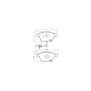Set placute frana fata Brembo P 85 084