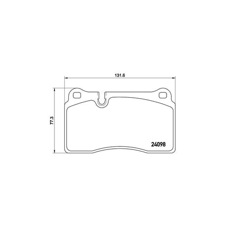 Set placute frana Brembo P 85 110