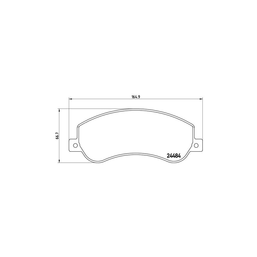 Set placute frana fata Brembo P 85 115