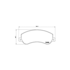 Set placute frana fata Brembo P 85 115