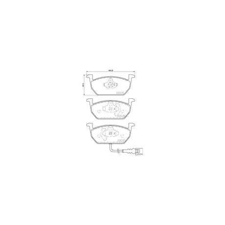 Set placute frana Brembo P 85 137