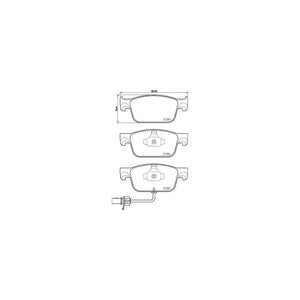 Set placute frana Brembo P 85 153