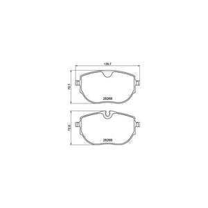 Set placute frana Brembo P 85 187