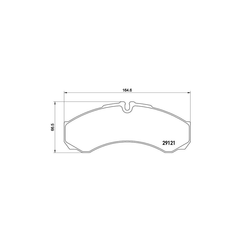Set placute frana Brembo P A6 017
