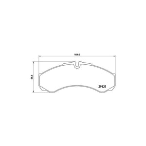 Set placute frana Brembo P A6 017