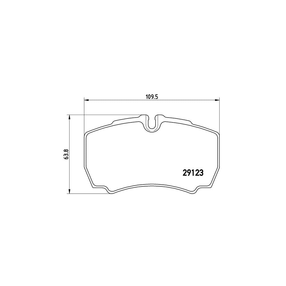 Set placute frana Brembo P A6 023