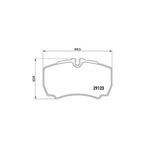 Set placute frana Brembo P A6 023
