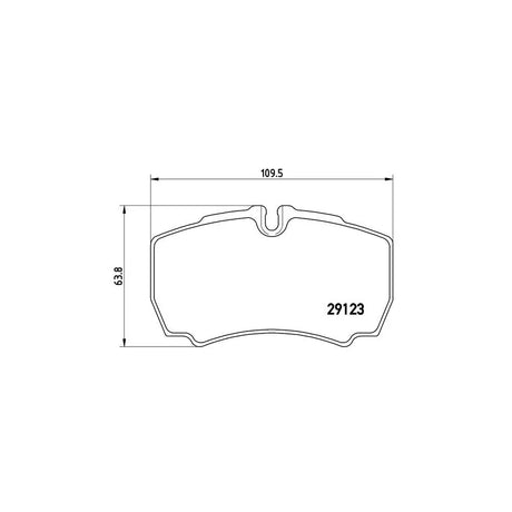 Set placute frana Brembo P A6 023