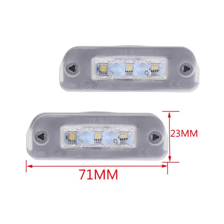 Set 2 lampi numar LED 6000K Canbus Mercedes GL ML R-Class 5