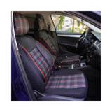 Set huse scaun sport negru-rosu