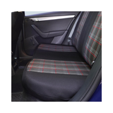 Set huse scaun sport negru-rosu