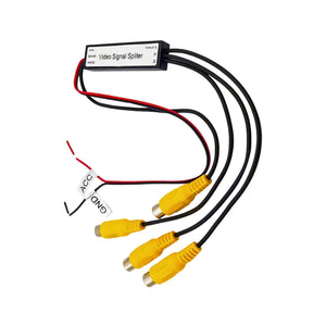 Splitter semnal video RCA 1 la 3 camera marsarier frontala CVBS AHD