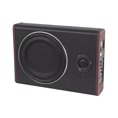 Subwoofer auto activ slim 8 inch sub scaun 12V 600W bass reglabil