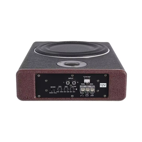 Subwoofer auto activ slim 8 inch sub scaun 12V 600W bass reglabil