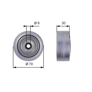 Rola ghidare curea transmisie Gates T36386