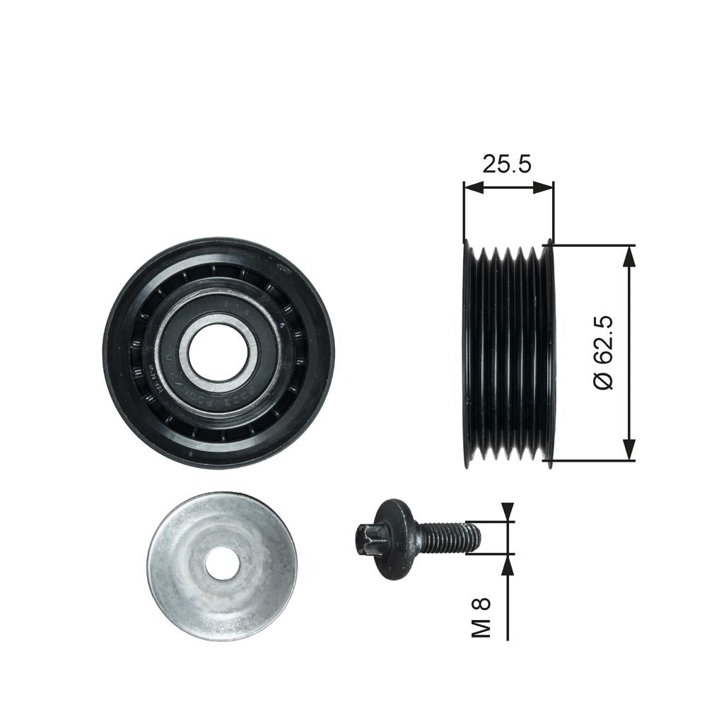 Rola ghidare curea transmisie Gates T36736