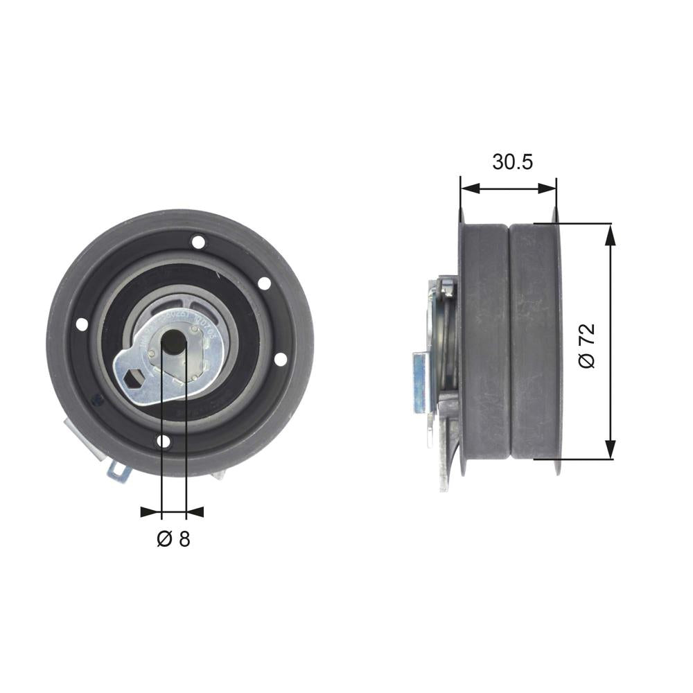 Rola intinzator curea distributie Gates T43010