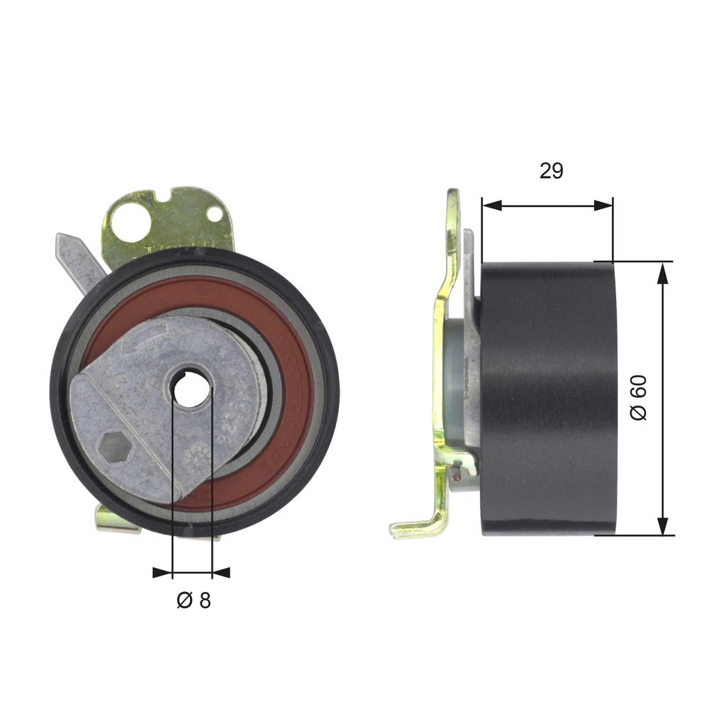 Rola intinzatoare Gates T43050