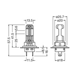 Set 2 becuri H7 Osram LEDdriving HL Easy 12V 16W 6500K 64210DWESY