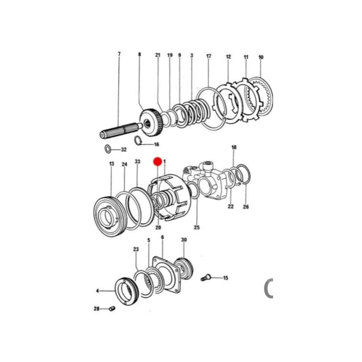 Oring ambreiaj priza putere Deutz-Fahr 2.1539.067.0