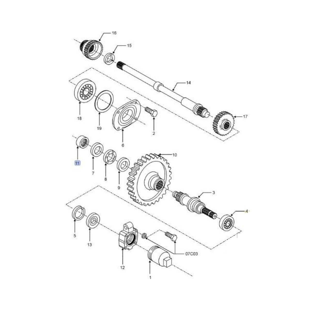 Rulment AX priza putere 83913095