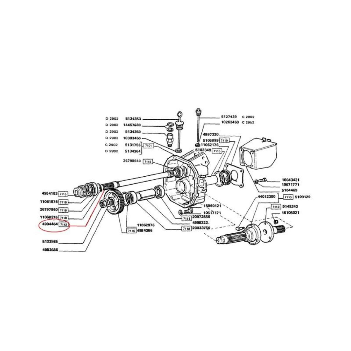 Ax priza putere Z15 Fiat 4994464