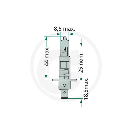 Bec halogen H1