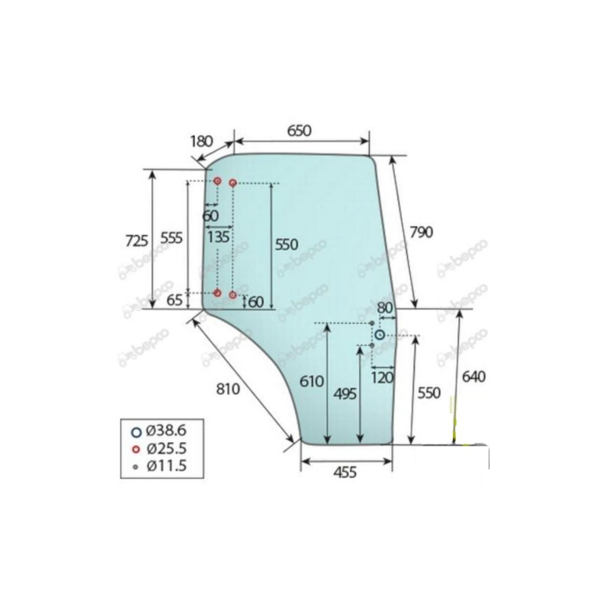 Geam usa dreapta Deutz-Fahr