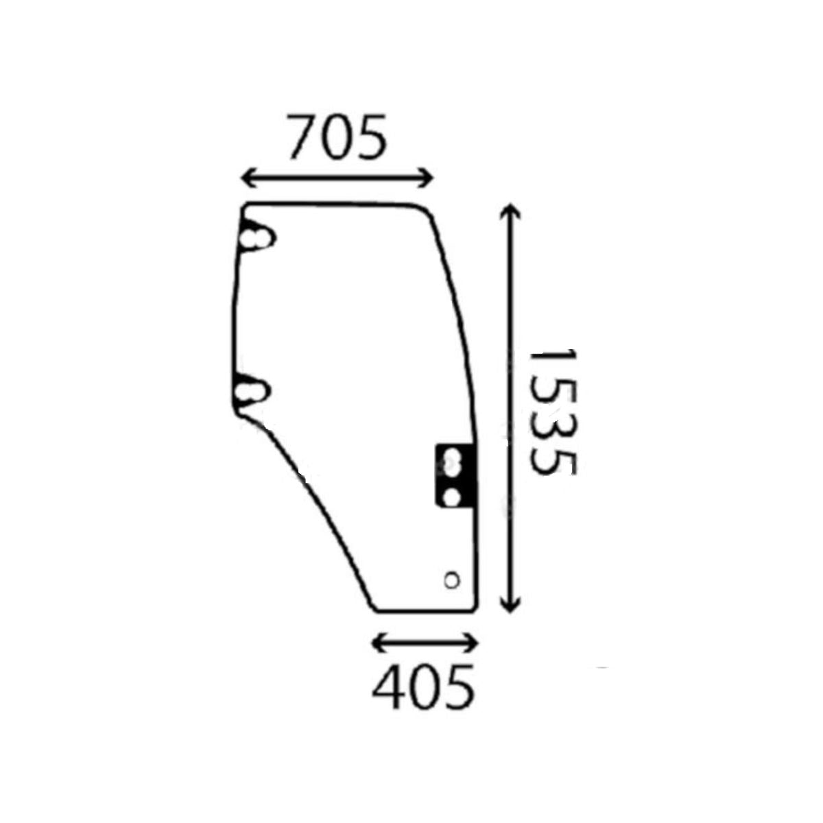 Geam usa dreapta New Holland Case 82036000