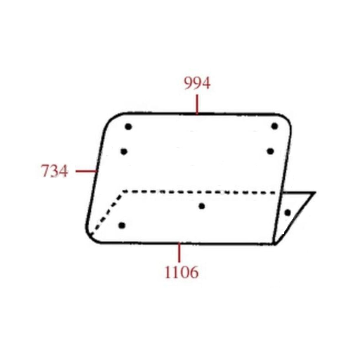 Geam spate Fiat 5124413