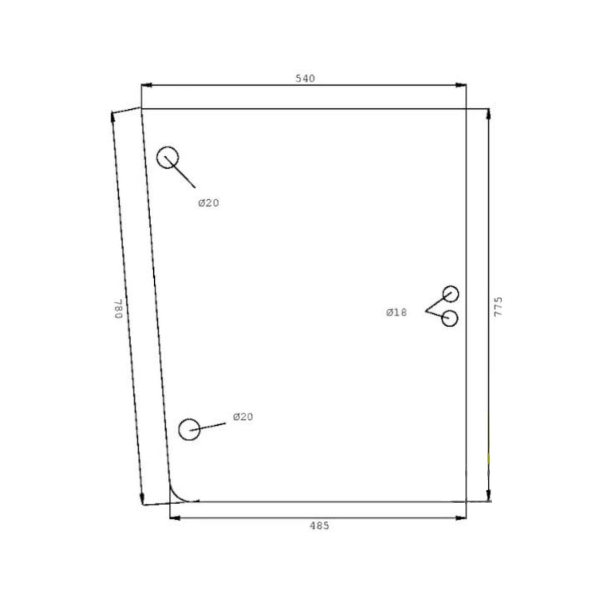 Geam lateral stanga sau dreapta spate 0.007.5106.0/10