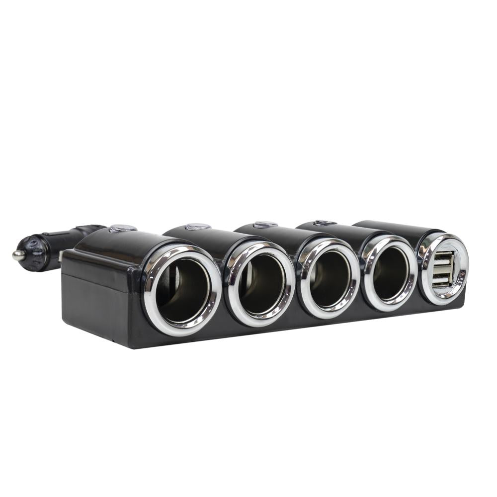 Incarcator auto Pni lighter 04 cu 4 iesiri bricheta 12V/24V si 2 iesiri USB (1A), indicator LED PNI-SBR04