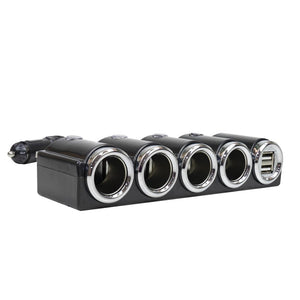Incarcator auto Pni lighter 04 cu 4 iesiri bricheta 12V/24V si 2 iesiri USB (1A), indicator LED PNI-SBR04