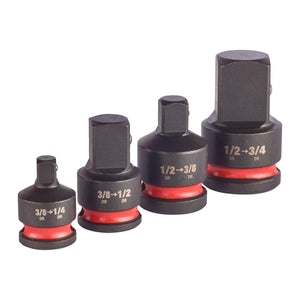 Set 4 adaptoare Milwaukee HEX SHOCKWAVE 4932480356
