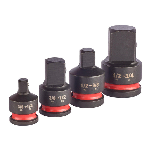 Set 4 adaptoare Milwaukee HEX SHOCKWAVE 4932480356