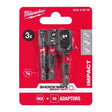 Adaptor biți SHOCKWAVE IMPACT DUTY Milwaukee, set de 3 bucăți 4932479228
