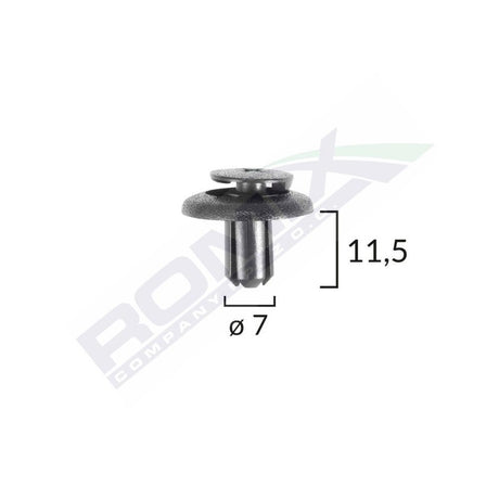 Clips fixare pentru lexus/toyota/yamaha 7X11.5MM - negru set 10 buc Romix B22063