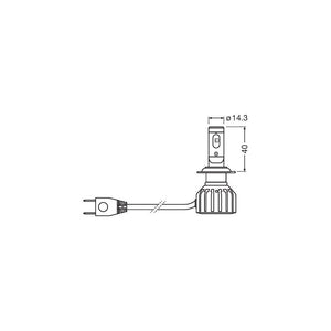 Set 2 becuri truckstar LED H7 Osram Ams-osram 64215DWTS-2HFB