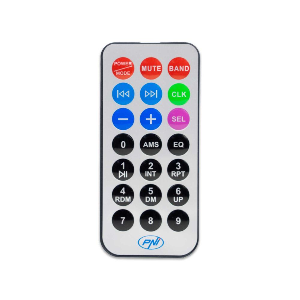Radio MP3 player auto Pni clementine 8428BT, 4X45W, 12V, 1 din, cu sd, USB, aux, rca si bluetooth PNI-8428BT