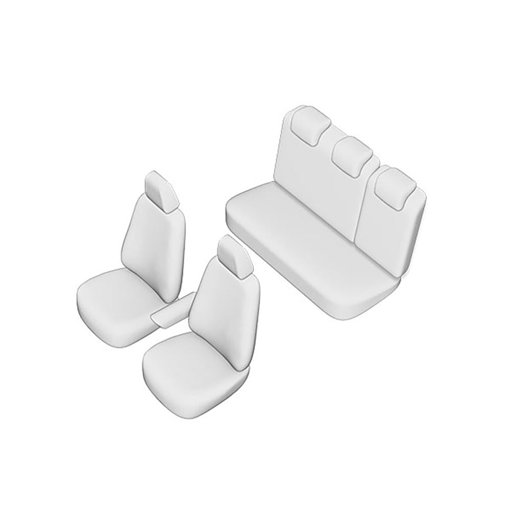 Set huse scaun Umbrella pentru Vw polo 2017- (bancheta fractionata) cu tetiere spate in forma de L 05206