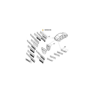 Monograma spate stg. log. Renault 908906818R