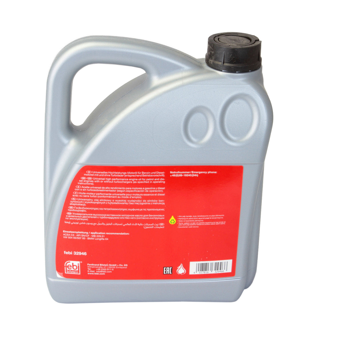 Ulei motor Febi Bilstein 5W30 Longlife Plus 4L 32946 – imagine 3
