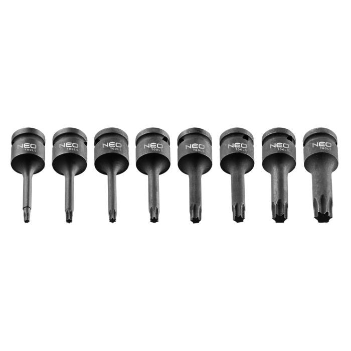 Set tubulare impact, Torx, 8 piese, CrMo, 1/2'' Neo Tools 8712 – imagine 2
