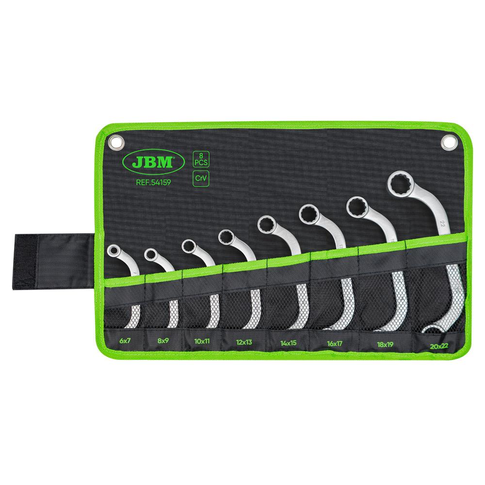 Set de 8 chei inelare semiluna Jbm 54159
