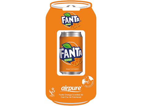AIRPURE Odorizant auto, cutie de sifon 3D, portocaliu Fanta AP31091 – imagine 2