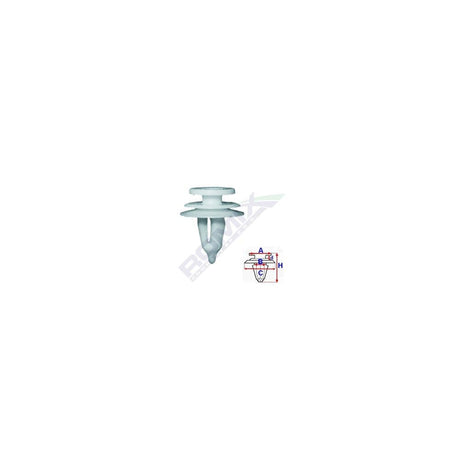 Clips tapiterie pentru Chrysler - gri set 10 buc Romix B18915