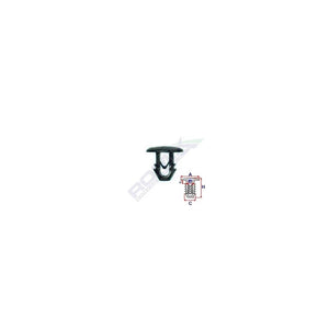 Clips garnitura pentru Fiat ducato set 25 buc Romix 10130